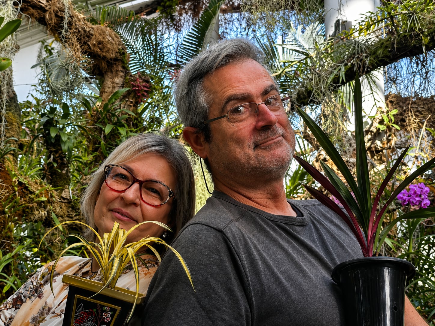 Manuel Lucas y María José Muñoz, la pasión de dos viveristas por las orquídeas